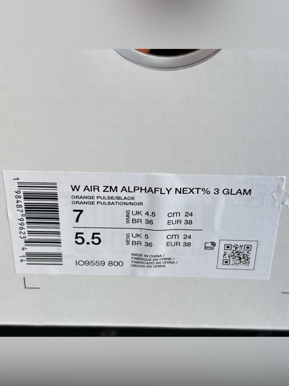 Nike Alphafly Next% 3 Orange Pulse Running Shoes IO9559-800 Wmns 7 8 9 10 - Picture 7 of 12